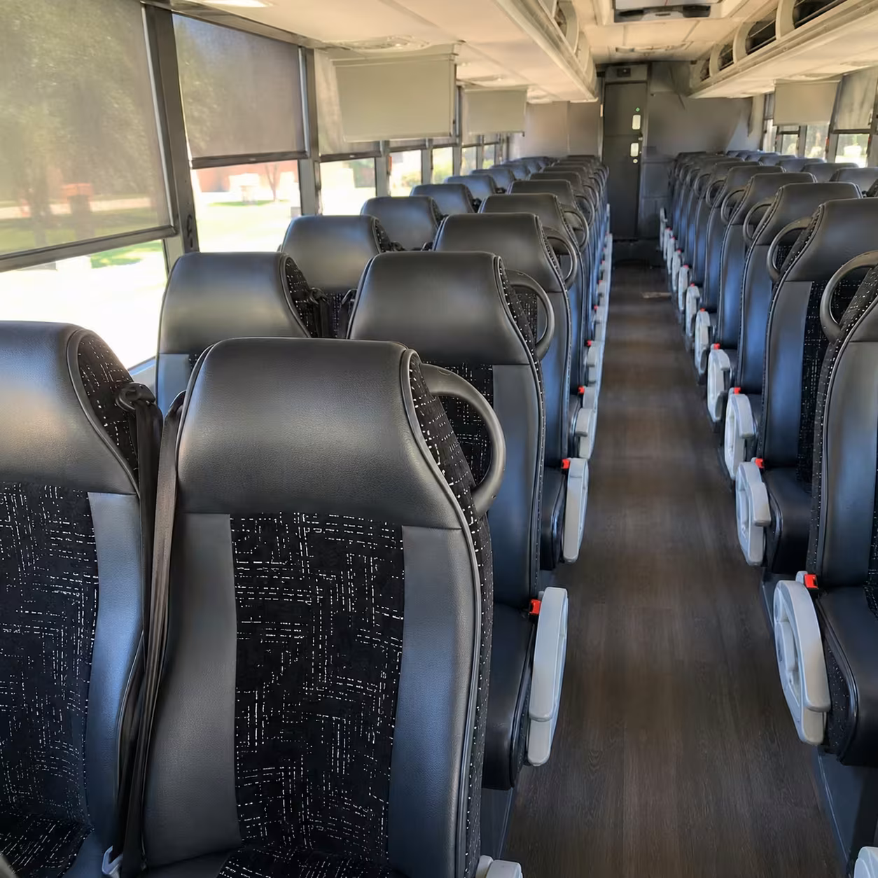 56 passenger charter bus interior