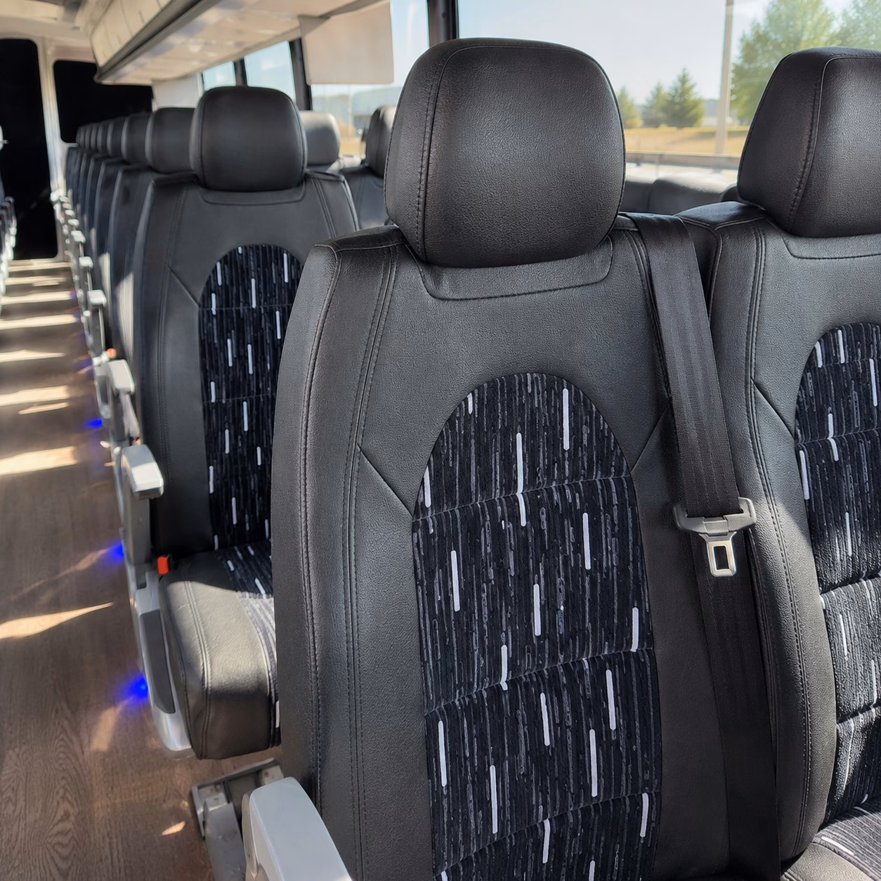 rosemead charter bus rental interior